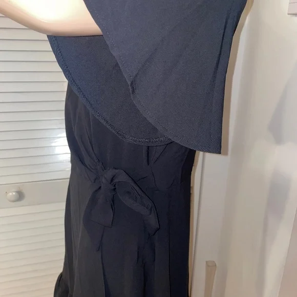 Summer Women Short Sleeve V Neck Casual Short Ruffle Dresses - Picture 12 of 16